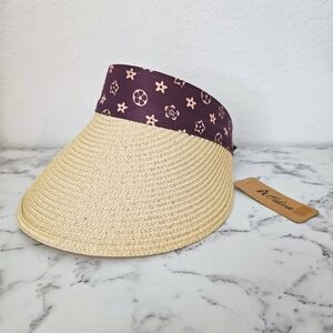 Fashion For Women Summer Straw Hat Visor Wide Brim Open Sun Cap Beach Sun Hat